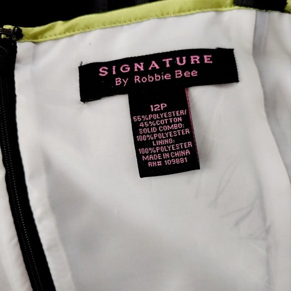 Signature by Robbie Bee Dress Size 12 Petite - Picture 5 of 9